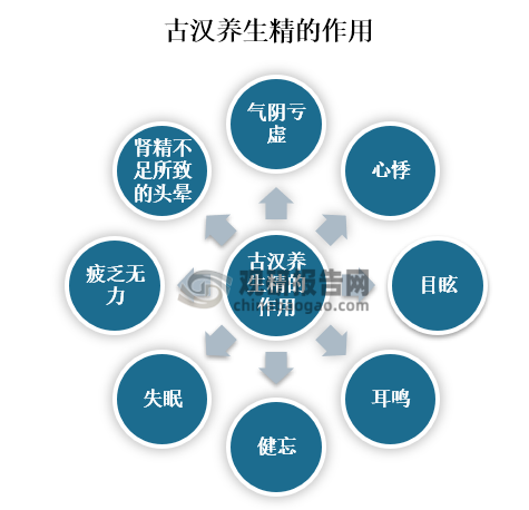古汉养生精是一种要药品，主要可以气阴亏虚、心悸、目眩、耳鸣、健忘、失眠、疲乏无力以及肾精不足所致的头晕。