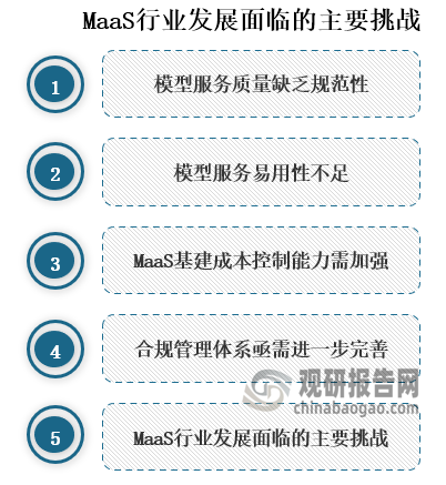 隨著Maas產(chǎn)業(yè)的快速發(fā)展，平臺、模型、AI應(yīng)用開發(fā)等服務(wù)能力快速提升，服務(wù)業(yè)愈發(fā)完善，但同時Maasz規(guī)范性、生態(tài)建設(shè)等方面還存在不足，在模型服務(wù)方面還有待提升。