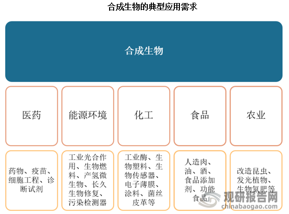 在農(nóng)業(yè)領(lǐng)域涉及農(nóng)作物及畜牧生產(chǎn)環(huán)節(jié)，包括成本控制、化肥農(nóng)藥減施、生物傳感器等。Agrivida公司開發(fā)的酵素植酸酶Grain可以提高飼料的消化率，減少動物體內(nèi)的營養(yǎng)抑制劑。GreenlightBiosciences公司致力于開發(fā)創(chuàng)造高性能的RNA農(nóng)作物，使其精確靶向免疫于特定害蟲，不會傷害有益昆蟲或在土壤、水中殘留。