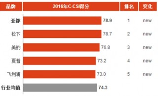 2016年中国空气净化器消费市场顾客满意度指数分析与排名