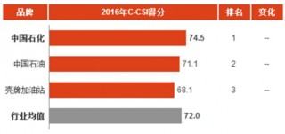 2016年中国加油站消费市场顾客满意度指数分析与排名
