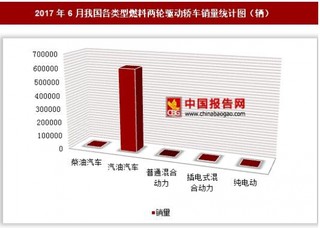 2017年6月我国各类型燃料两轮驱动轿车销量情况分析