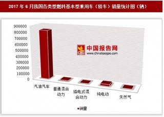 2017年6月我國(guó)各類型燃料基本型乘用車（轎車）銷量情況分析