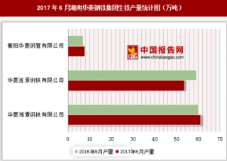 2017年6月湖南华菱钢铁集团生铁产量情况分析