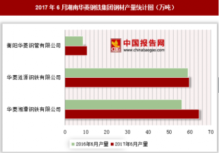 2017年6月湖南华菱钢铁集团钢材产量情况分析