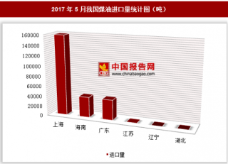 2017年5月我国进口煤油24.04万吨 其中上海进口占比最大