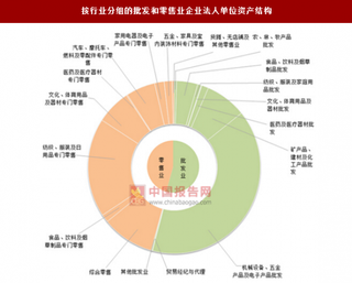 2017年海南三亚市按行业分批发和零售企业法人单位资产及结构调查（图）