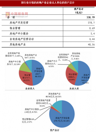 2017年湖南怀化市按行业分房地产业企业法人单位的资产区情况调查（图）