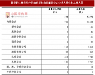 2017年湖南怀化市按注册类型分租赁和商务服务业企业法人单位和从业人员数量及占比情况调查（图）