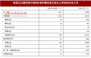 2017年湖南长沙市按注册类型分住宿和餐饮业企业法人单位和从业人员占比情况调查（图）