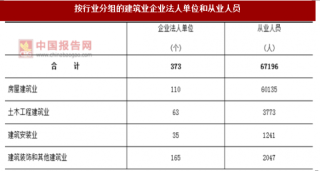 2017年广东阳江市按行业分建筑业企业法人单位和从业人员占比及资产情况调查（图）