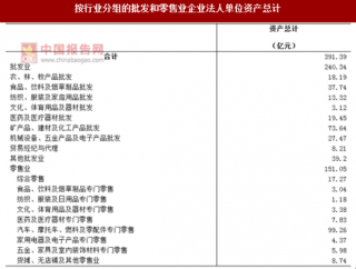 2017年广东肇庆市按行业分批发和零售业企业法人单位资产及结构情况调查(图）