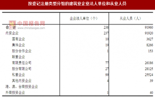 2017年四川内江市按注册类型分建筑业企业法人单位和从业人员占比及结构情况调查（图）