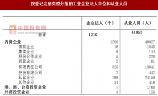 2017年安徽合肥市庐江县按注册类型分工业企业法人单位和从业人员数量及占比情况调查（图）