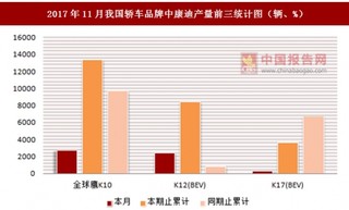 2017年11月我国轿车品牌中康迪产量信息统计分析