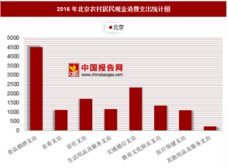 2016年北京农村居民现金消费支出分析