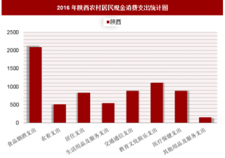 2016年陕西农村居民现金消费支出分析