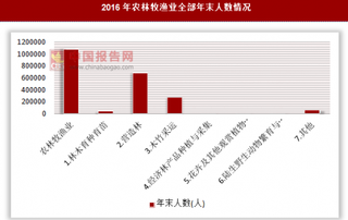 2016年农林牧渔业全部年末人数情况