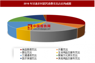 2016年甘肃农村居民消费支出分析