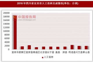 2016年四川省宜宾市人工造林完成情况