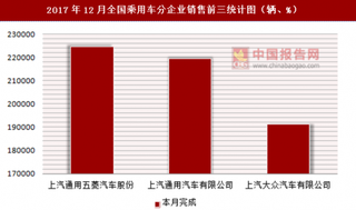 2017年12月全國(guó)乘用車(chē)分企業(yè)銷(xiāo)售信息統(tǒng)計(jì)分析