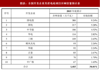 2018年中国光伏发电行业竞争格局及市场供求状况分析（图）