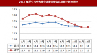 2017年四川省遂宁市消费品零售总额527亿元