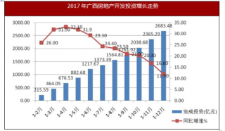 2017年广西房地产开发完成投资同期增长11.9%