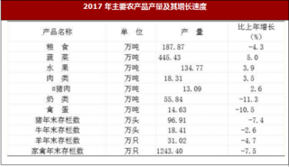 2017年陕西省西安市农业与国内贸易市场情况