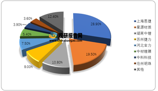 2019年中国隔膜主要企业市场占有率情况